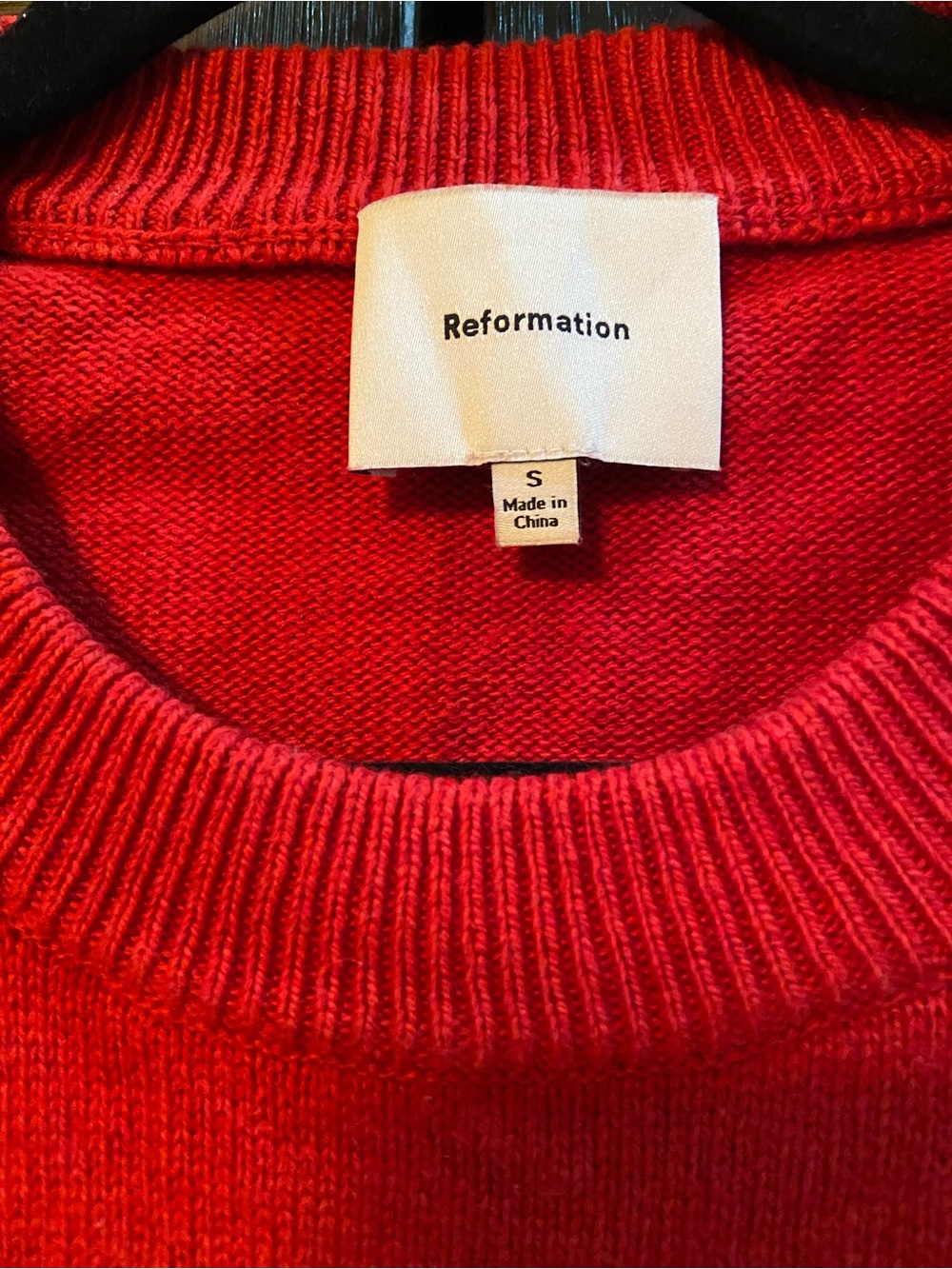 Reformation Fields Cashmere Blend Oversized Crewneck Sweater - Picture 5 of 6
